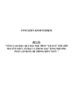 Sáng kiến kinh nghiệm skkn nâng cao hiệu quả dạy học phần lịch sử thế giới nguyên thủy, cổ đại và trung đại  bằng phương pháp lập bảng hệ thống kiến thức