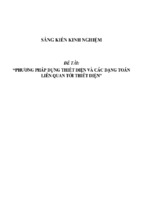 Sáng kiến kinh nghiệm skkn môn toán thptphương pháp dựng thiết diện và các dạng toán liên quan tới thiết diện