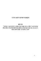 Sáng kiến kinh nghiệm skkn nâng cao chất lượng dạy học qua việc vận dụng phương pháp sơ đồ hoá để giảng dạy bài 41, 42, 44, 45   sgk sinh học 11 nâng cao