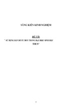 Sáng kiến kinh nghiệm skkn sử dụng bản đồ tư duy trong giảng dạy sinh học thcs