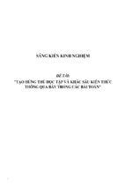 Sáng kiến kinh nghiệm skkn tạo hứng thú học tập và khắc sâu kiến thức thông qua bẫy trong các bài toán