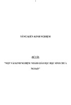 Sáng kiến kinh nghiệm thpt hạn chế số lượng hs bỏ học, giúp hs yếu học tập tiến bộ