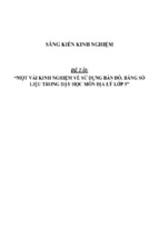 Sáng kiến kinh nghiệm skkn về sử dụng bản đồ bảng số liệu trong dạy học môn địa lí lớp 5