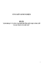 Sáng kiến kinh nghiệm skkn linh hoạt và sáng tạo khi hướng dẫn học sinh lớp 5 giải toán có lời văn