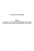 Sáng kiến kinh nghiệm skkn xây dựng và sử dụng một số graph để dạy bài “ôn tập chương địa lí nông nghiệp” lớp 10   ban cơ bản