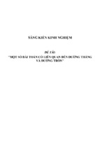 Sáng kiến kinh nghiệm skkn phương pháp tọa độ trong hình học phẳng (một số bài toán liên quan đến đường thẳng và đường tròn)