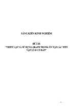 Sáng kiến kinh nghiệm skkn thiết lập và sử dụng graph trong ôn tập các tiết vật lí 10 cơ bản