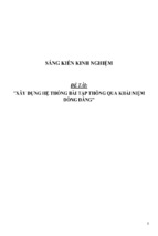 Sáng kiến kinh nghiệm skkn xây dựng hệ thống bài tập thông qua khái niệm đồng đẳng