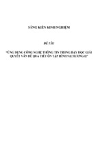 Sáng kiến kinh nghiệm skkn ứng dụng cntt trong dạy học giải quyết vấn đề qua tiết ôn tập hình học 9 (chương 1)