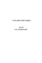 Sáng kiến kinh nghiệm skkn hướng dẫn học sinh lớp 9 giải bài toán cực trị trong môn hình học