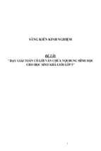 Sáng kiến kinh nghiệm skkn dạy giải toán có lời văn chứa nội dung hình học cho học sinh khá giỏi lớp 5