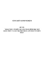 Sáng kiến kinh nghiệm skkn khai thác có hiệu quả bài toán hình học  bất đẳng thức và giá trị nhỏ nhất, lớn nhất về diện tích”