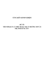 Sáng kiến kinh nghiệm skkn đổi mới quản lý thiết bị dạy học ở trường thpt ân thi, tỉnh hưng yên