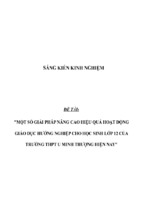 Sáng kiến kinh nghiệm skkn một số giải pháp nâng cao hiệu quả hoạt động giáo dục hướng nghiệp cho học sinh lớp 12 của trường thpt u minh thượng hiện nay