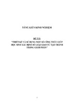 Sáng kiến kinh nghiệm skkn thiết kế và sử dụng một số công thức giúp học sinh xác định số loại giao tử tạo thành trong giảm phân