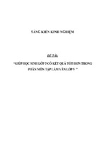 Sáng kiến kinh nghiệm skkn giúp học sinh lớp 5 có kết quả tốt hơn trong phân môn tập làm văn lớp 5