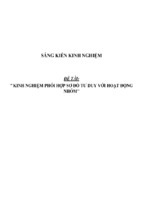 Sáng kiến kinh nghiệm skkn môn sinh học và công nghệ thpt kinh nghiệm phối hợp sơ đồ tư duy với hoạt động nhóm