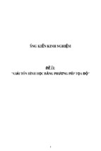 Sáng kiến kinh nghiệm skkn môn toán thpt giải toán hình học bằng phương pháp tọa độ