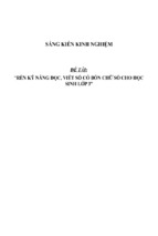 Sáng kiến kinh nghiệm skkn rèn kĩ năng đọc, viết số có 4 chữ số cho học sinh lớp 3