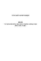 Sáng kiến kinh nghiệm dạy môn công nghệ thpt