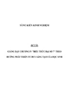 Sáng kiến kinh nghiệm skkn môn toán lớp 7 giảng dạy chương iv biểu thức đại số 7 theo hướng phát triển tư duy sáng tạo của học sinh