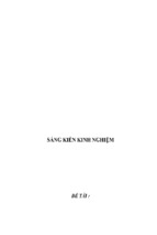 Sáng kiến kinh nghiệm đổi mới công tác giảng dạy và phụ đạo học sinh yếu kém lớp 2