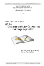 Skkn tổng phụ trách với hội thi vẻ đẹp đội viên