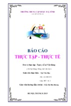 Báo cáo thực tập tại trạm y tế xã việt hùng