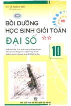 Bồi dưỡng học sinh giỏi toán đại số 10 tập 2 (nxb đại học quốc gia)   lê hoành phò, 240 trang