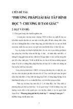 Skkn phương phápgiải bài tập hình học 7  chương ii tam giác