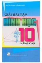 Giải bài tập hình học 10 nâng cao (nxb đại học quốc gia)   nguyễn vũ thanh, 87 trang