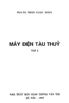 Máy điện tàu thủy. tập 1  thân ngọc hoàn