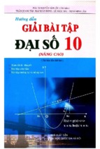 Hướng dẫn giải bài tập đại số 10 nâng cao (nxb đại học quốc gia)   trần văn lộc, 223 trang