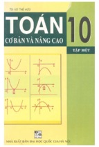 Toán cơ bản và nâng cao 10 tập 1 (nxb đại học quốc gia)   vũ thế hựu, 232 trang