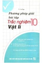 Phương pháp giải bài tập trắc nghiệm vật lý 10 (nxb đại học quốc gia)   trần ngọc, 304 trang