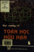 đại cương về toán học hữu hạn  hoàng chúng