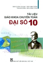 Tài liệu giáo khoa chuyên toán đại số 10  (nxb giáo dục)  đoàn quỳnh, 240 trang