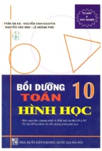 Bồi dưỡng toán hình học lớp 10 (nxb đại học quốc gia)   trần bá hà, 215 trang