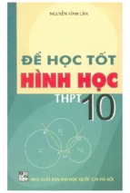 để học tốt hình học 10 (nxb đại học quốc gia)   nguyễn vĩnh cận, 120 trang