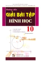 Hướng dẫn giải bài tập hình học 10 (nxb đại học quốc gia)   nguyên vạn lộc, 135 trang