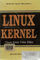 Linux kernel tham khảo toàn diện đỗ duy việt, nguyễn hoàng thanh ly