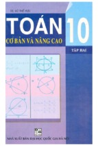 Toán cơ bản và nâng cao 10 tập 2 (nxb đại học quốc gia)   vũ thế hựu, 175 trang