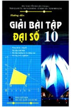 Hướng dẫn giải bài tập đại số 10 (nxb đại học quốc gia)   nguyên vạn lộc, 197 trang