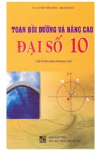 Toán bồi dưỡng và nâng cao đại số 10 (nxb đại học quốc gia)   nguyễn viết đông, 225 trang