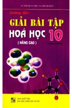 Hướng dẫn giải bài tập hóa học 10 nâng cao (nxb đại học quốc gia)   trần trung ninh, 151 trang