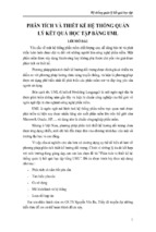 Luận văn phân tích và thiết kế hệ thống quản lý kết quả học tập bằng uml