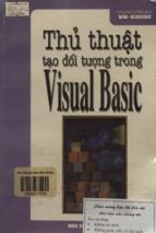 Thủ thuật tạo đối tượng trong visual basic  vn guide tổng hợp và biên dịch 