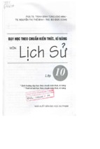 Dạy học theo chuẩn kiến thức kĩ năng môn lịch sử lớp 10 (nxb đại học sư phạm 2010)   trịnh đình tùng, 236 trang