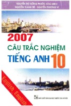 2007 câu trắc nghiệm tiếng anh 10 (nxb đại học quốc gia)   nguyễn thị tường phước, 211 trang
