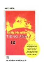 Bài tập trắc nghiệm tiếng anh 10 (nxb đại học quốc gia)   nguyễn phú thọ, 176 trang